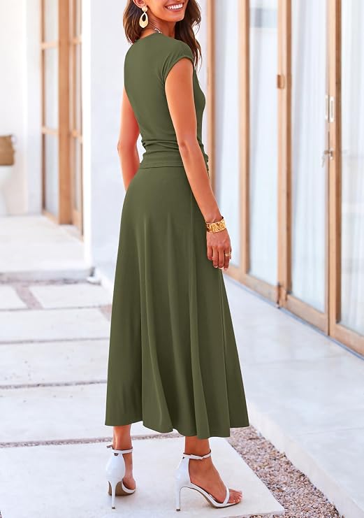 PRETTYGARDEN Two Piece Skirt Set for Women 2026 Summer Spring Dressy Casual Knit Travel Vacation Matching Lounge Outfits