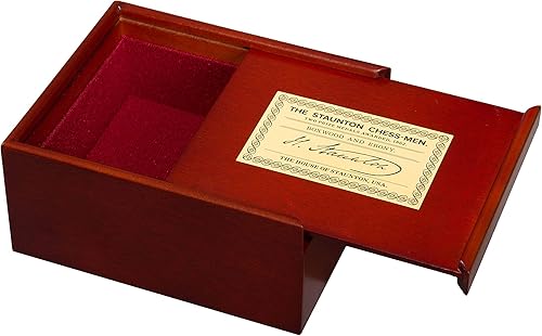 Miniatura 5 de House of Staunton Slide Top Chess Box - Library Size