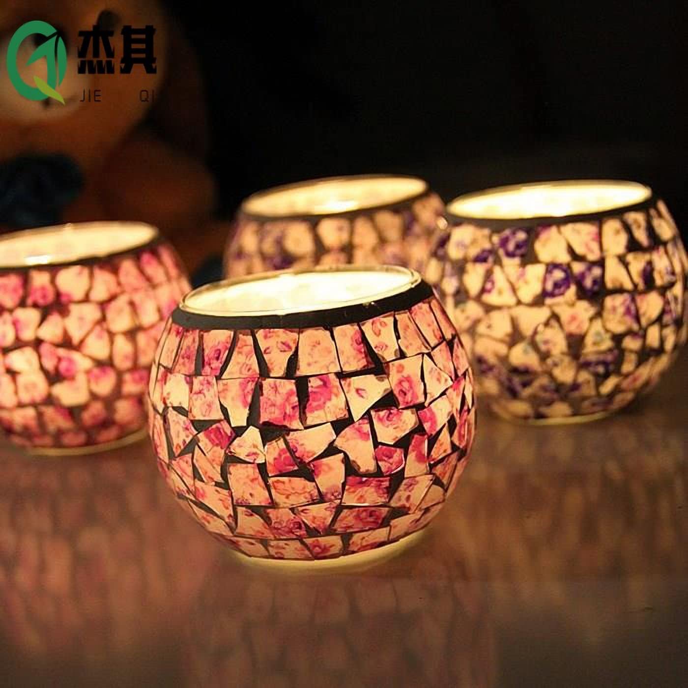 Amazon.co.jp: 千飾 キャンドルスタンド ティファニー キャンドル