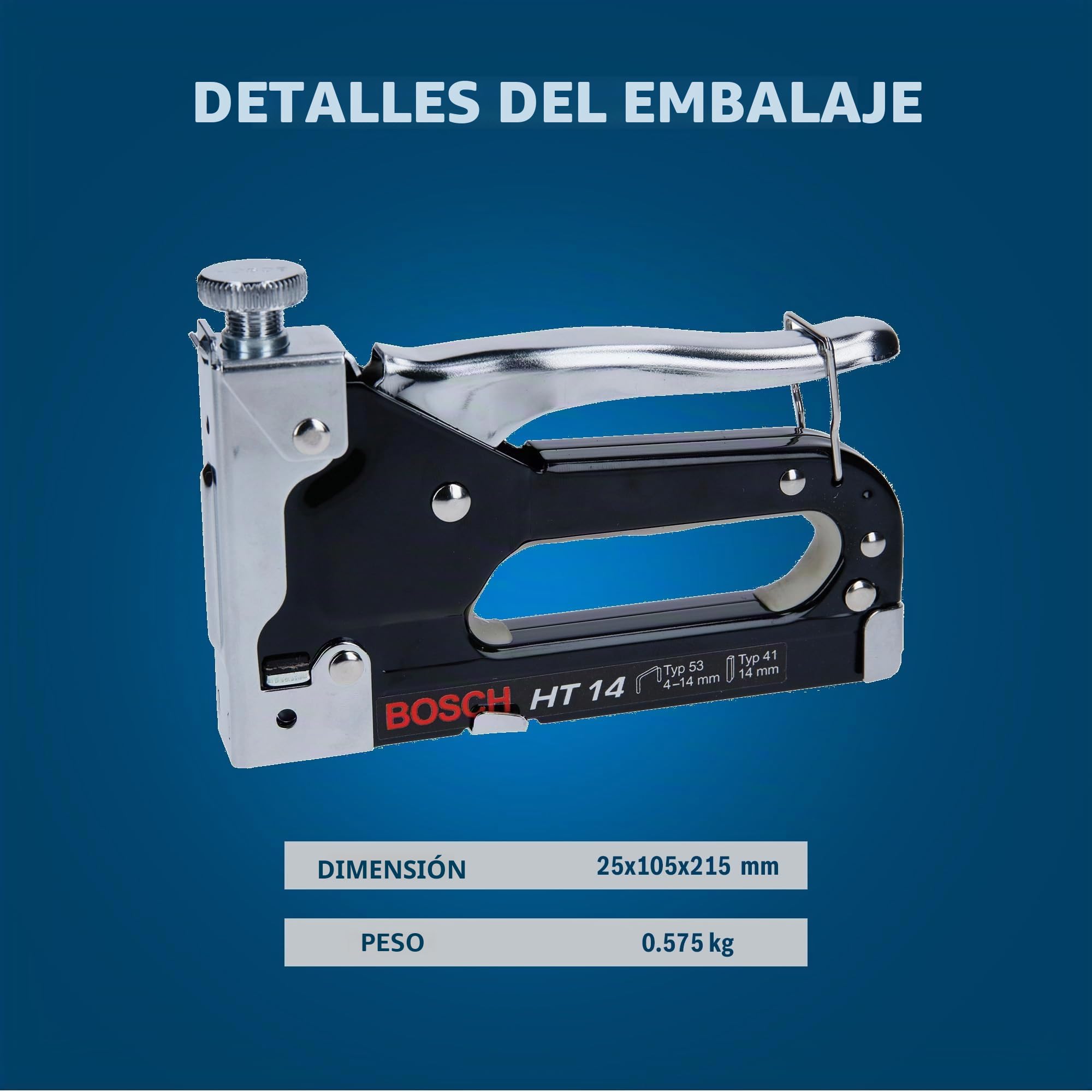 Bosch 0 603 038 001 - Grapadora manual HT 14 - - - 0603038001 (pack de 1)