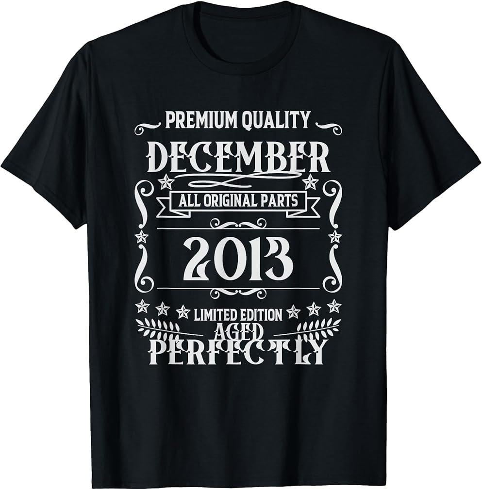 12th Birthday Legends were Born in December 2013 T-Shirt