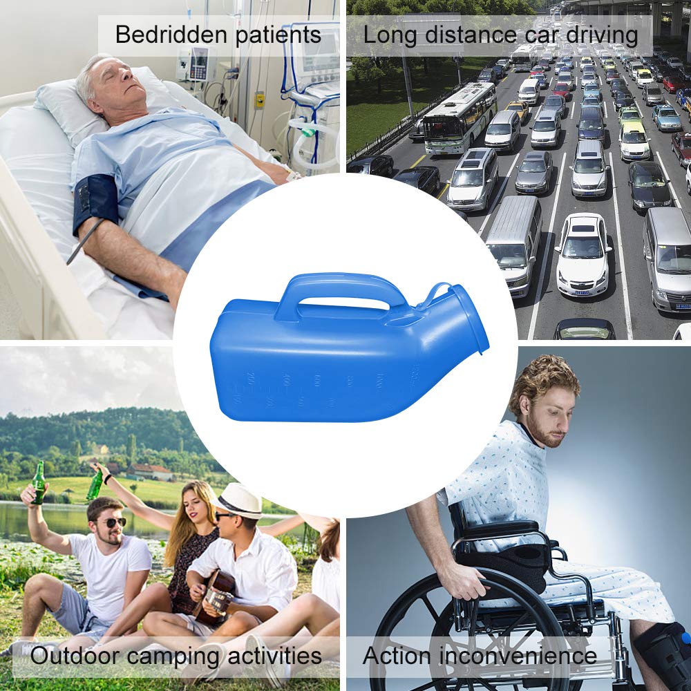 zalani Urinals for Men Thick Firm Portable Urinal, Urine Collection for