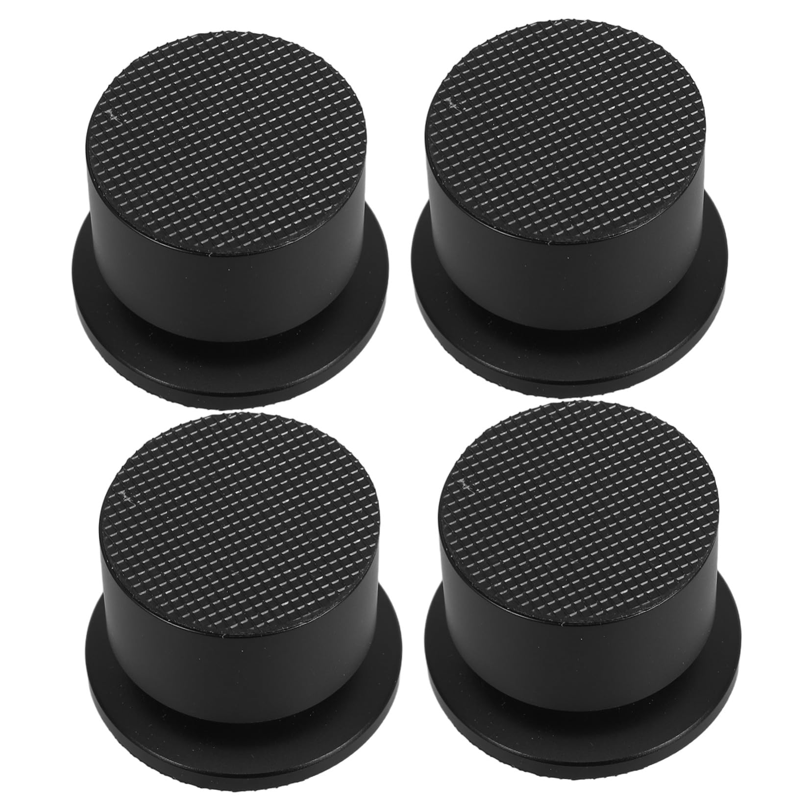 Piedini Isolanti per Altoparlanti Hifi 4 Pezzi in Lega di Alluminio | Nero, Inserti in Rame e Gomma, per Sistemi Audio Domestici e Giradischi, Stabilità