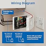 Smart WiFi Thermostat – Heat Temperature Controller | | Touchscreen Programmable Room Control | App & Voice Control Compatible | for House Hotel Living Room Bedroom Bathroom Indoor