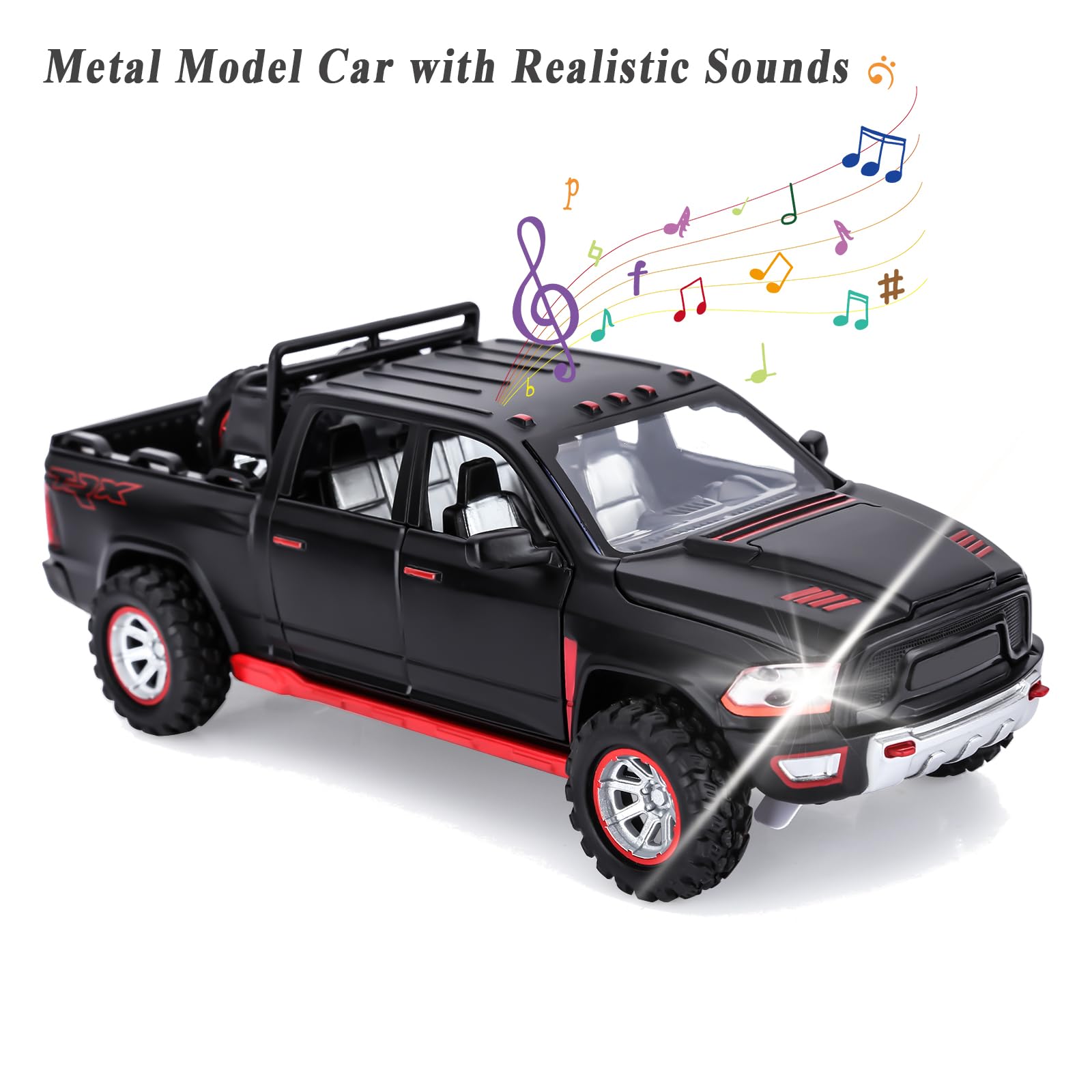 Set De 4 Coches De Juguete Metálicos Con Fricción - Mini Camiones De Carreras Para Niños, Juguete Educativo De Coordinación, Regalo +3 Años