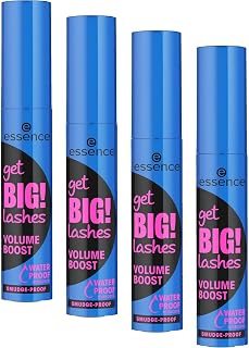 essence get BIG! lashes Volume Boost Waterproof Mascara, Black, Long-Lasting, Volum…