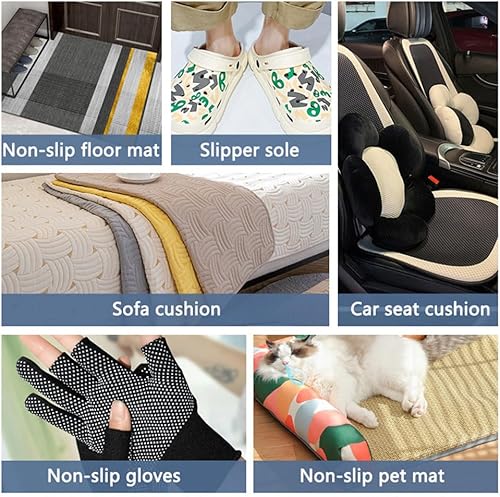 Miniatura 6 de Tela punteada de goma antideslizante de 1 yarda, tela tratada con goma antideslizante de 59 pulgadas de ancho