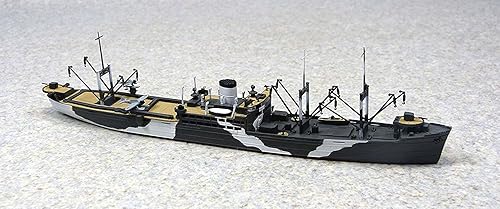 Miniatura 3 de Aoshima Bunka Kyozai 1700 Water Line Series - Transportador especial para embarcaciones de agua japonés azul marino Kimikawa Maru de plástico modelo