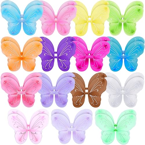 30 piezas de alas de hada de Halloween, alas de mariposa, disfraz de hada, alas de princesa para niñas y niños, disfraz de cumpleaños (color lindo) disponible en Yaxa Colombia