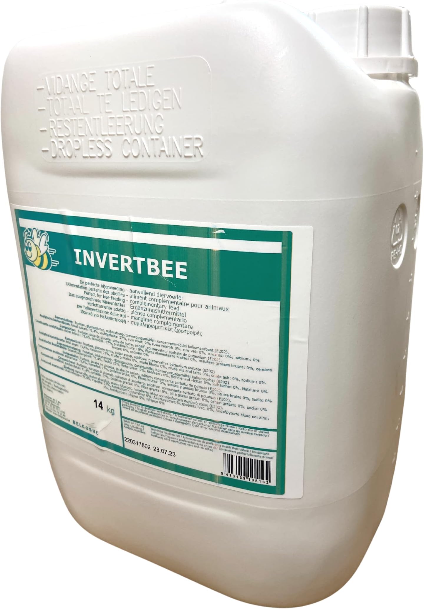 Sugar Syrup Jerry Can Bee Food 14Kg Beekeeping beefeed Ready to Use