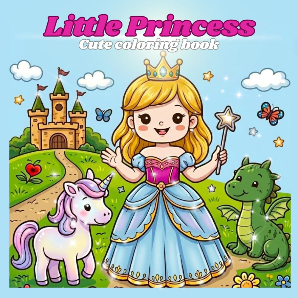 Little Princess Cute Coloring Book