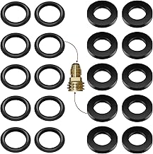 Propane Tank Gasket and 10Pcs O-Rings for All Soft Nose P.O.L. Fittings, Soft Rubber Leakage-Proof Sealing, Fit for Propane Gas Adapters, Connectors, Valves, Regulators, Accessories