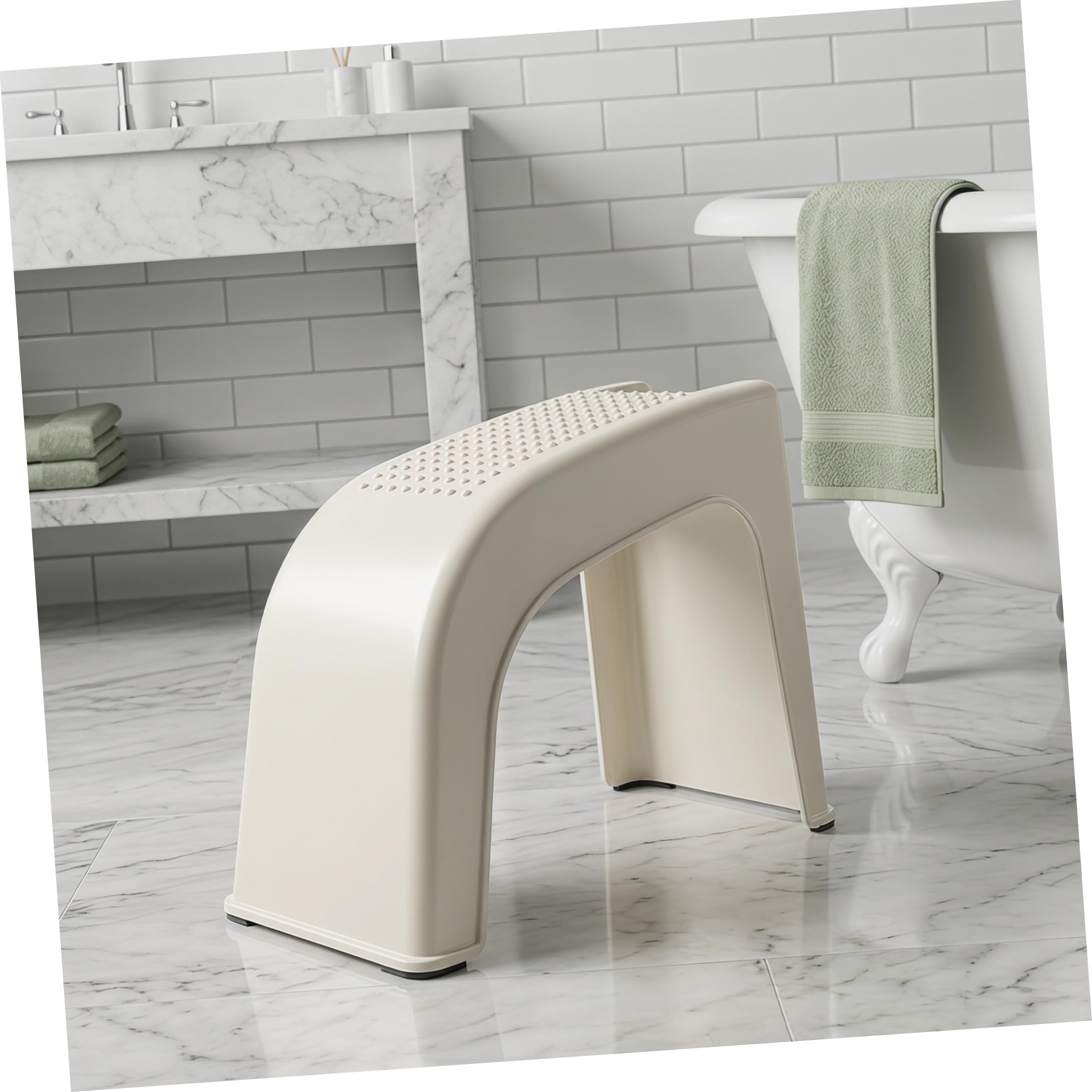 2 Pezzi Sgabello per Pedicure Professionale per Manicure e Pedicure Comodo e Stabile per Saloni di Bellezza e Utilizzo Personale