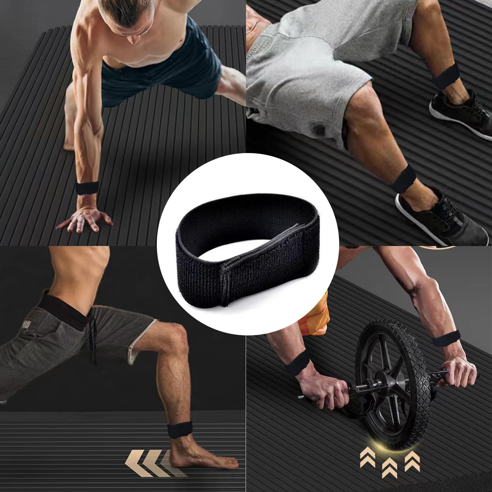 Lot De 6 Bandes Réfléchissantes Pour Pantalon – Ajustables 18-25 Cm, Pour Vélo, Running, Randonnée