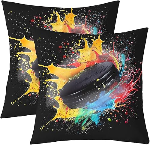 Miniatura 2 de Fundas de cojín de panal de abeja, fundas de cojín geométricas modernas con temática hexagonal de 18 x 18 pulgadas, juego de 2 fundas de almohada