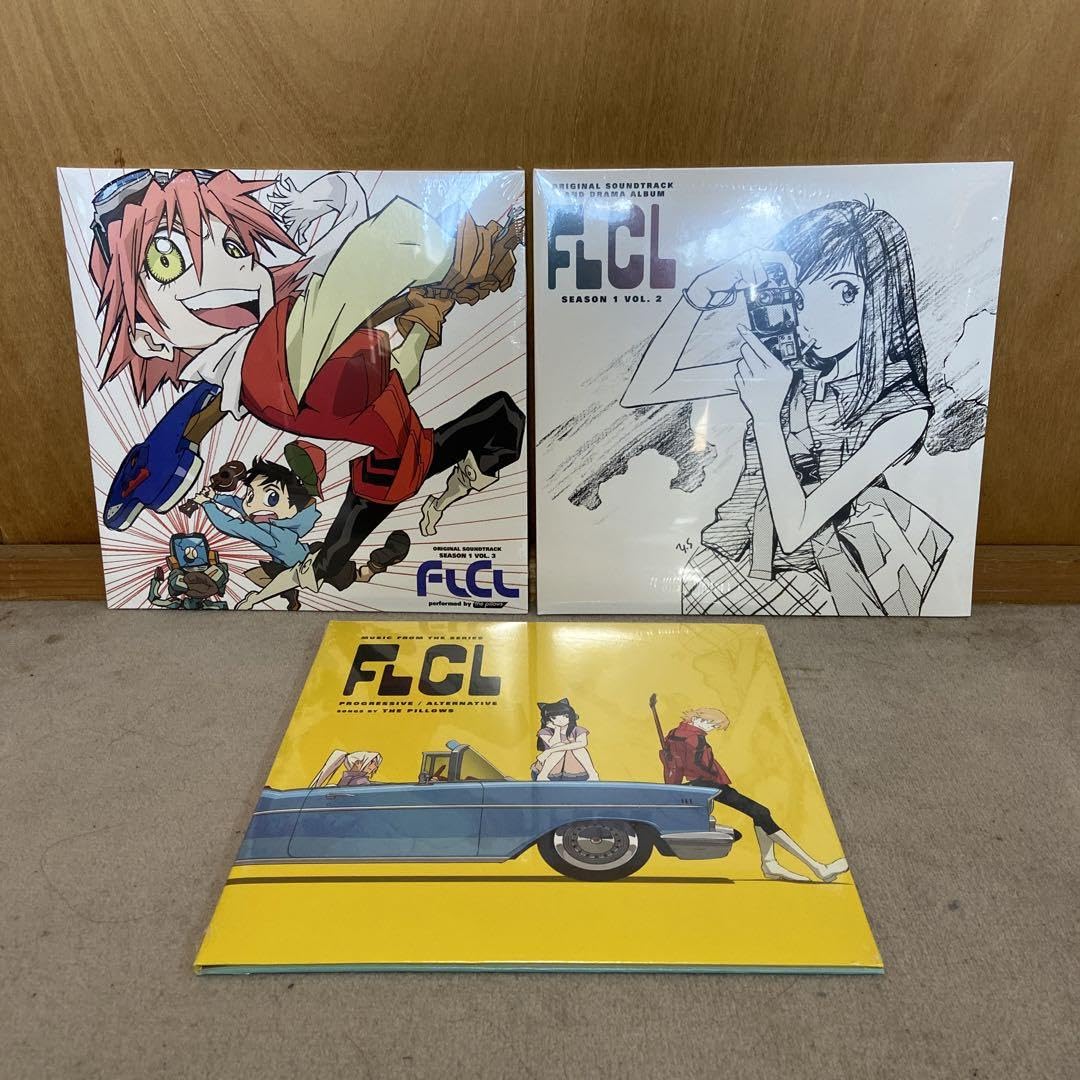 Amazon.co.jp: 品FLCL（フリクリ）LPレコード 3アイテムセットバラ売り