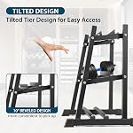 C'est un rack de dumbbell, Bongkim Ensemble de boxes avec support de rack, rack de poids de ballades pour la maison de gymnastique, ack de poids pour ballons, bellettes et assiettes de poids 1100LBS