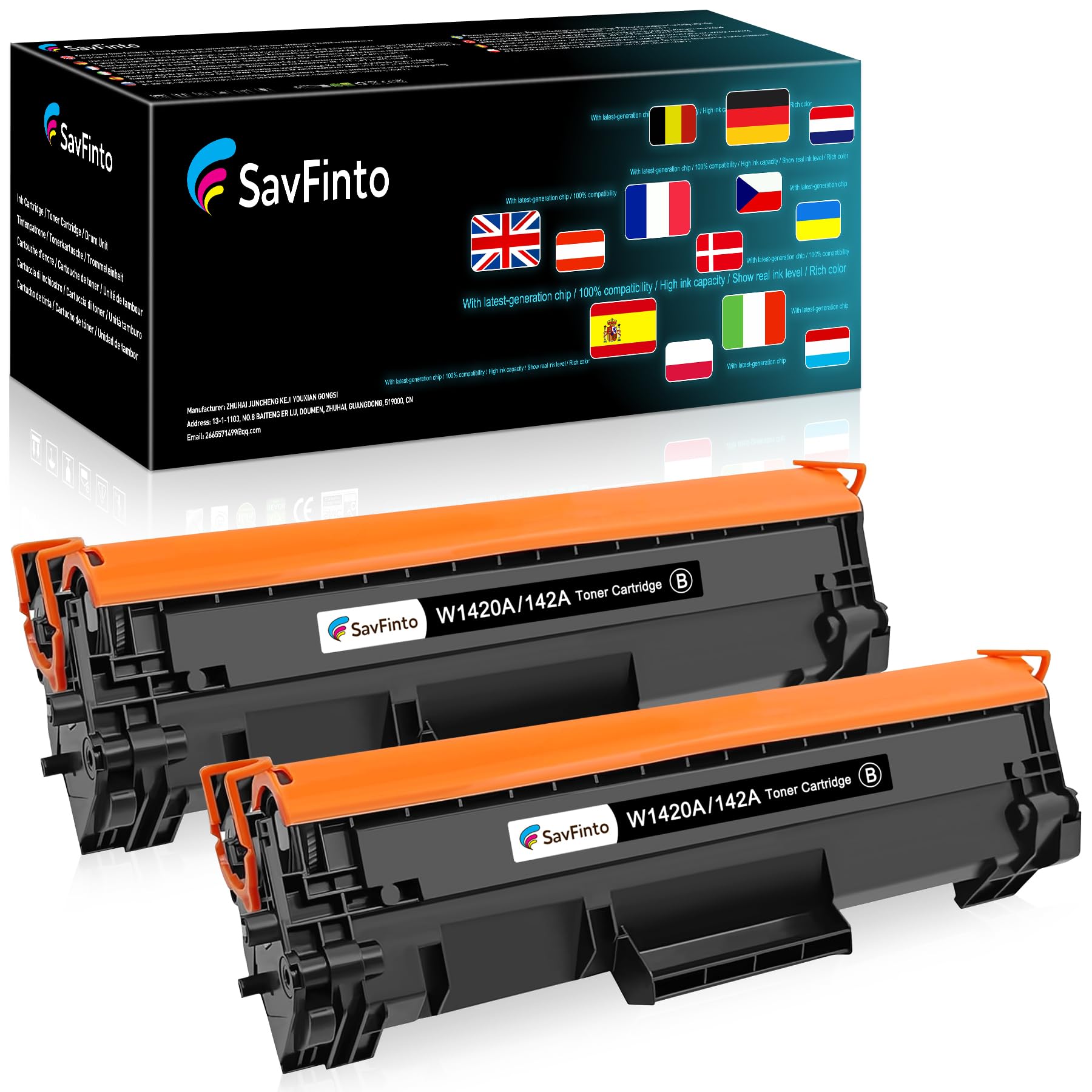 142A W1420A z chipem zamiennik tonera do HP W1420A 142A kartridże z tonerem kompatybilne z LaserJet M110 M110w MFP M139 M139w M140 M140w, niekompatybilne z drukarkami HP (z modelem E) (2