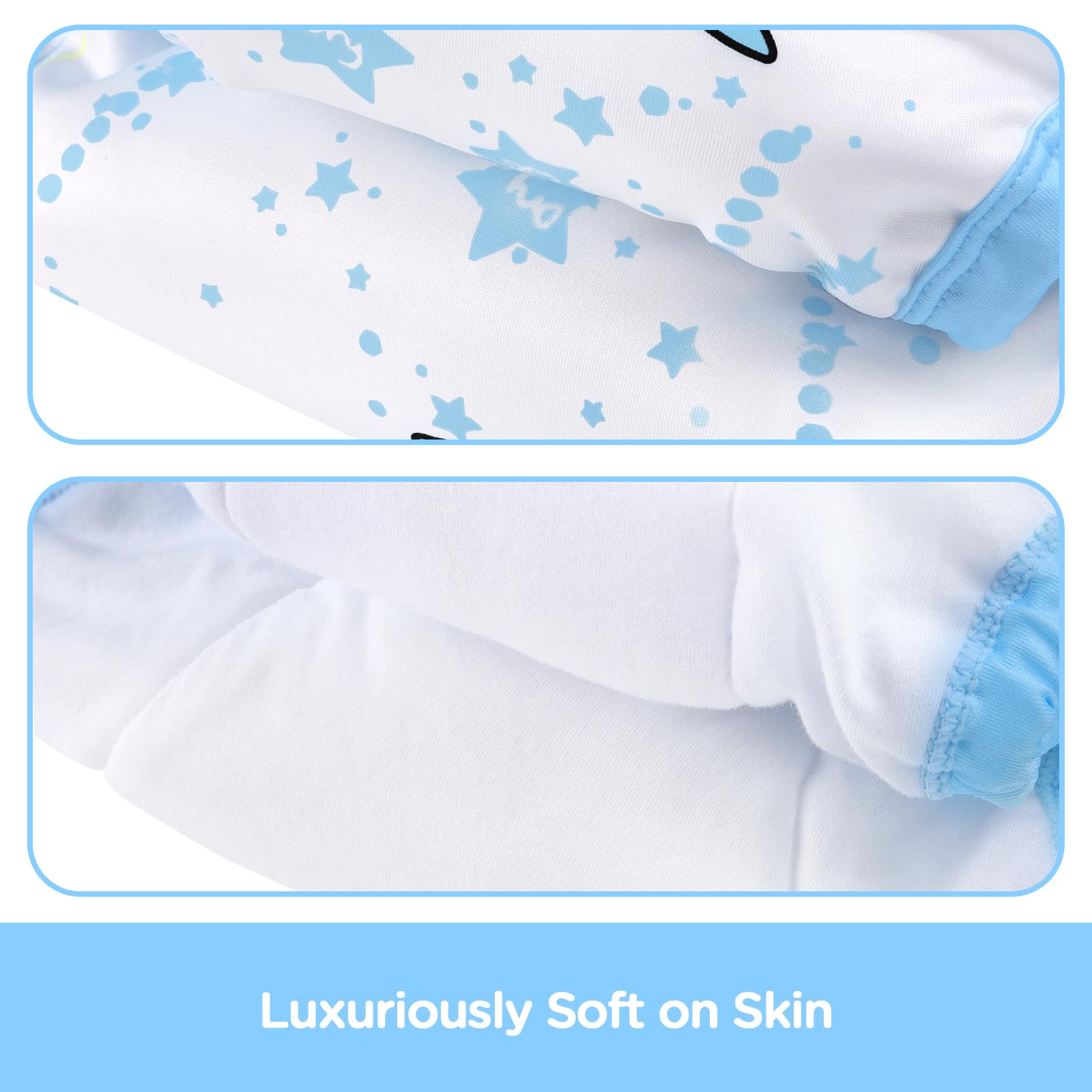 LittleForBig Ropa interior suave y sedosa Pantalones de entrenamiento reutilizables cómodos y lavables para adultos - Astro Bebés Azul M