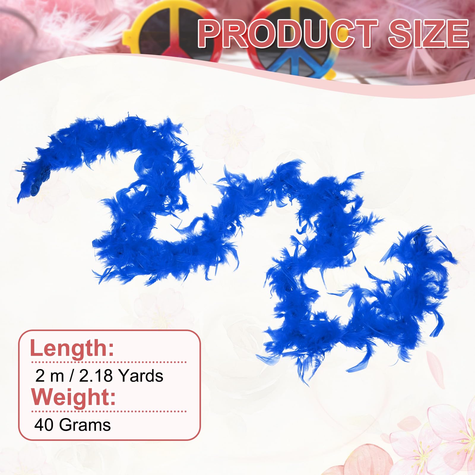 PATIKIL 40g 2 Yards Feather Boa - Image 2