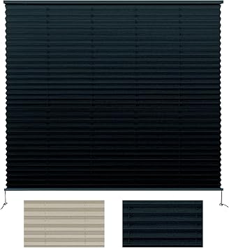 RV Blinds,RV Pleated Shades,RV Window Shades,Camper Blinds,RV Window Blinds for RV Camper Travel Trailers Motorhomes Window 14" W x 24" L Black