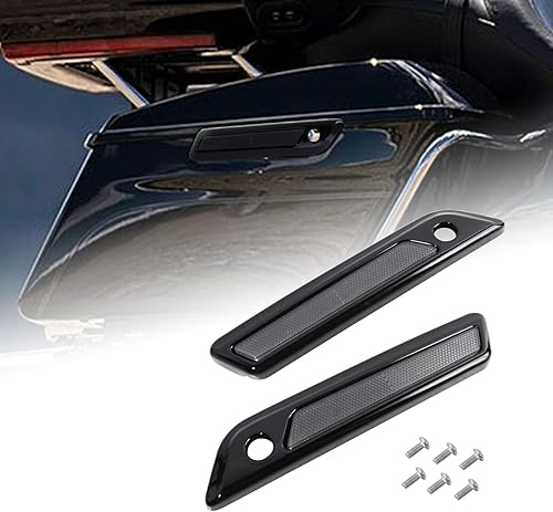 Miniatura 9 de 2 piezas de alforja para tapa exterior de alforja para Harley Glide Road King Touring cubierta lateral de caja lateral de motocicleta 2014-2023 luz