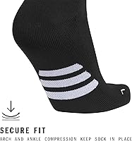 Vista 15 de adidas Rivalry Soccer 2.0 OTC, Workout Compression Socks-Over The Calf Negro/Blanco