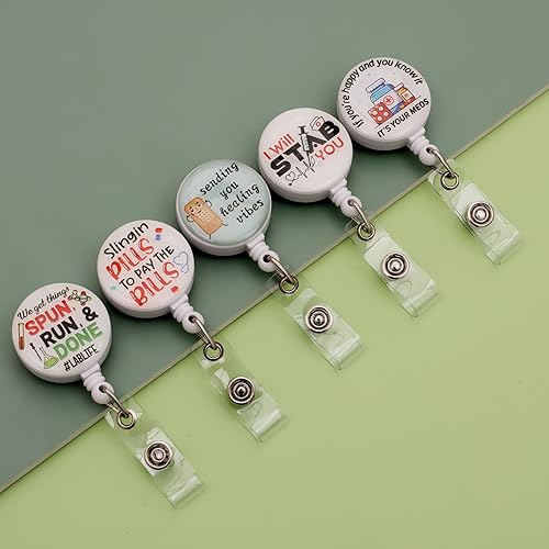 Vista 3 de 15 carretes retráctiles para insignias, soporte para tarjetas de identificación, clip retráctil, accesorios de carrete de insignia de enfermera