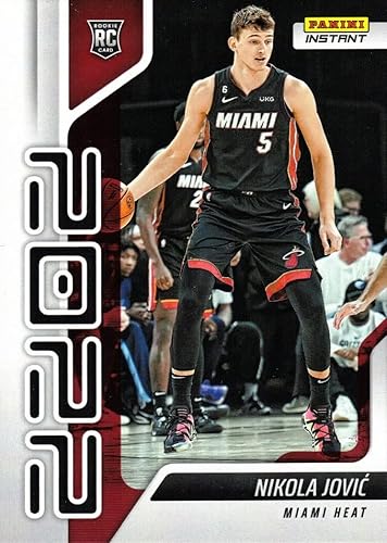 2022-23 Panini Instant Year One Basketball #YO-27 Nikola Jovic Rookie Card Heat - Only 767 made! disponible en Yaxa Peru