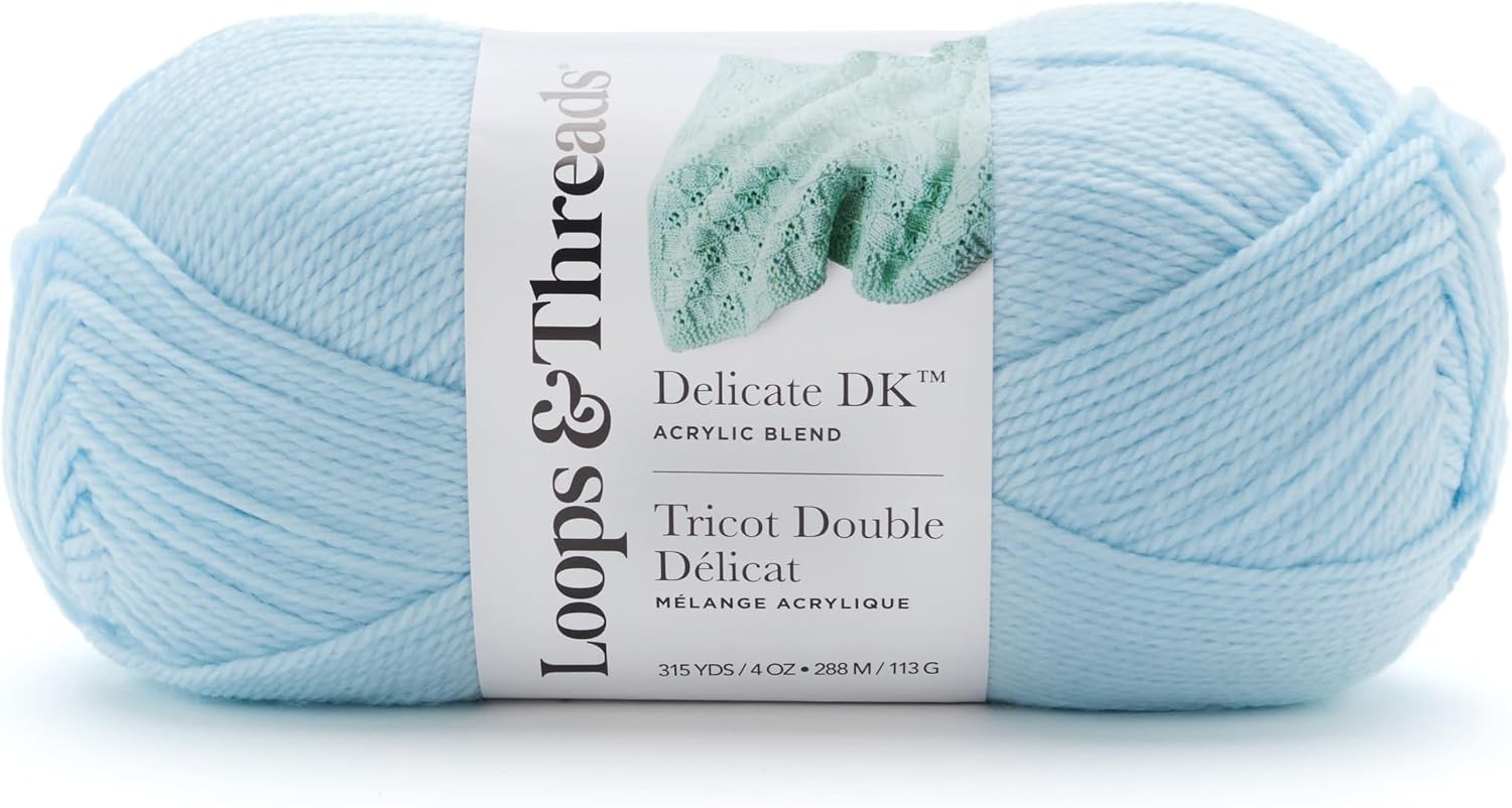 Loops & Threads Blossom Baby Cuddles Yarn – Light Weight Yarn for Knitting, Crochet, Weaving, Arts & Crafts, 15 Pack