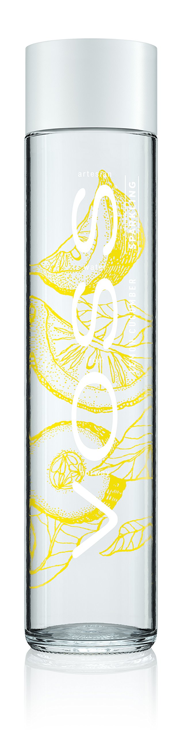 Voss Lemon Cucumber Artesian Sparkling Water, 375 ml