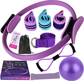 SOOFAM 11 Pcs Pilates Ring and