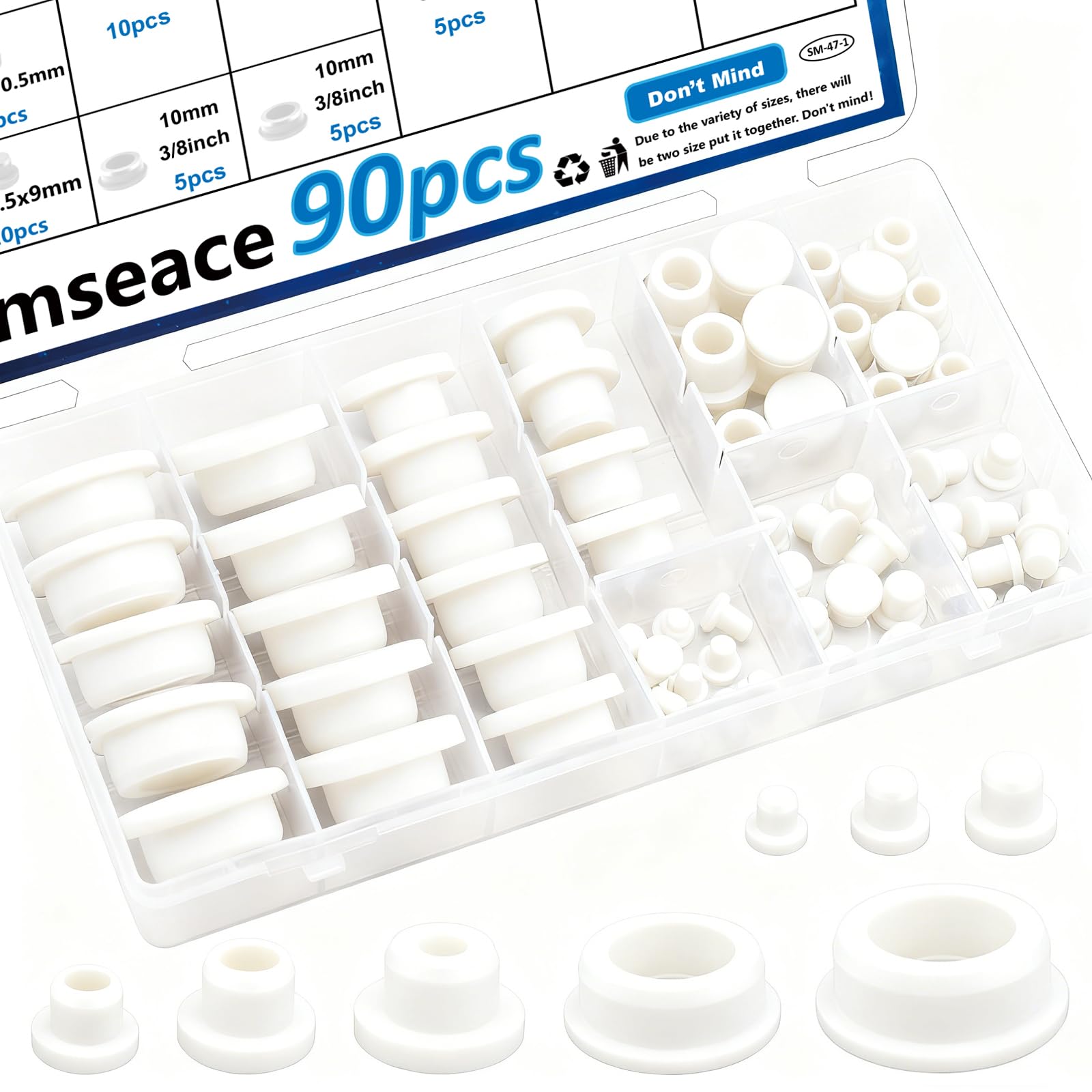 135 Hole Plugs - Nylon Plastic Assortment -19