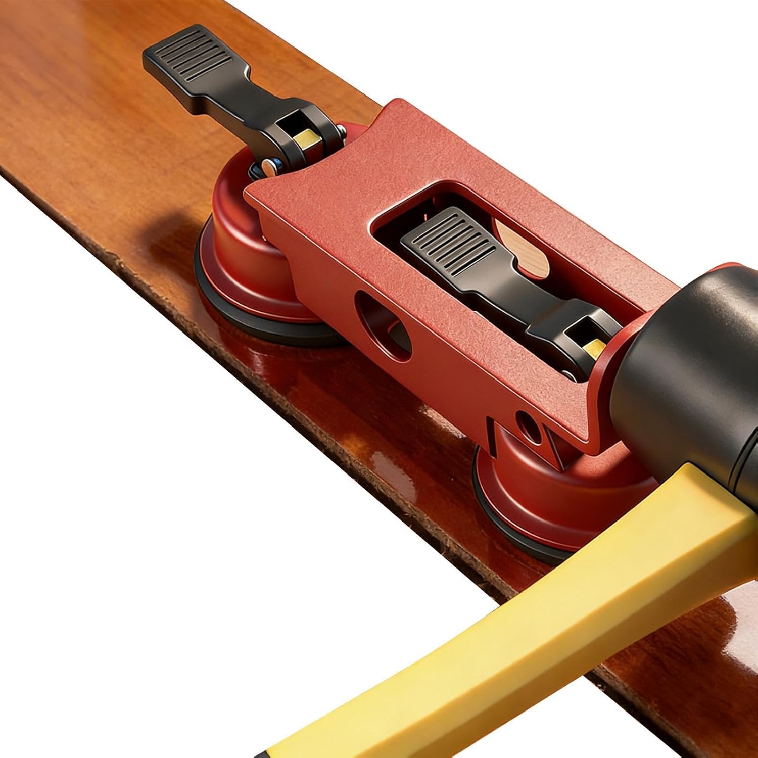 Suction Cup Floor Gap Fixer | Double-Claw Plank Gap Suction Cup Grabber - Engineer Flooring Maintenance Tool - for Home Apartment Living Room Balcony Garage Office Commercial Industry