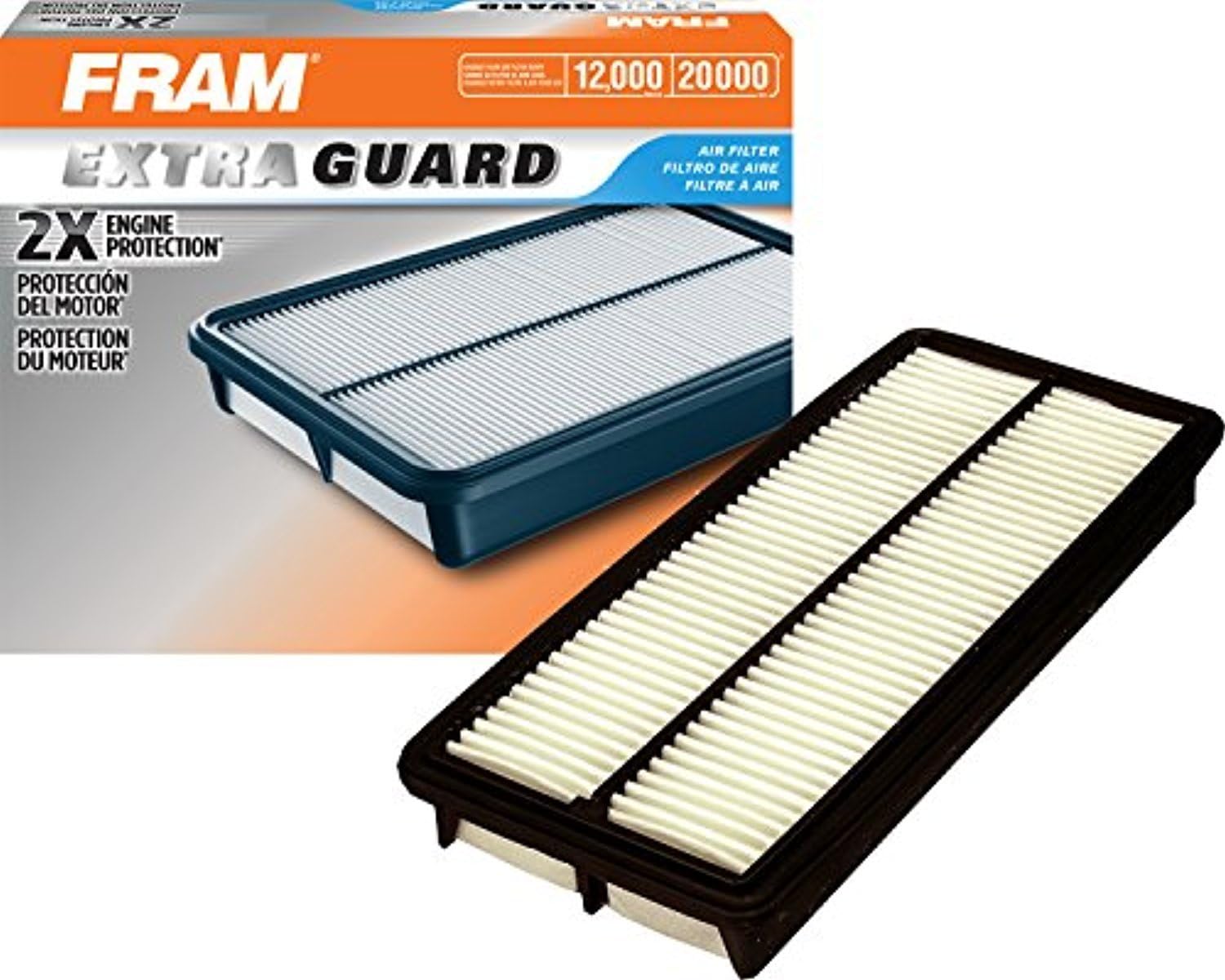 FRAM Extra Guard CA9600 Replacement Engine Air Filter for Select Honda and Acura Models, Provides Up to 12 Months or 12,000 Miles Filter Protection