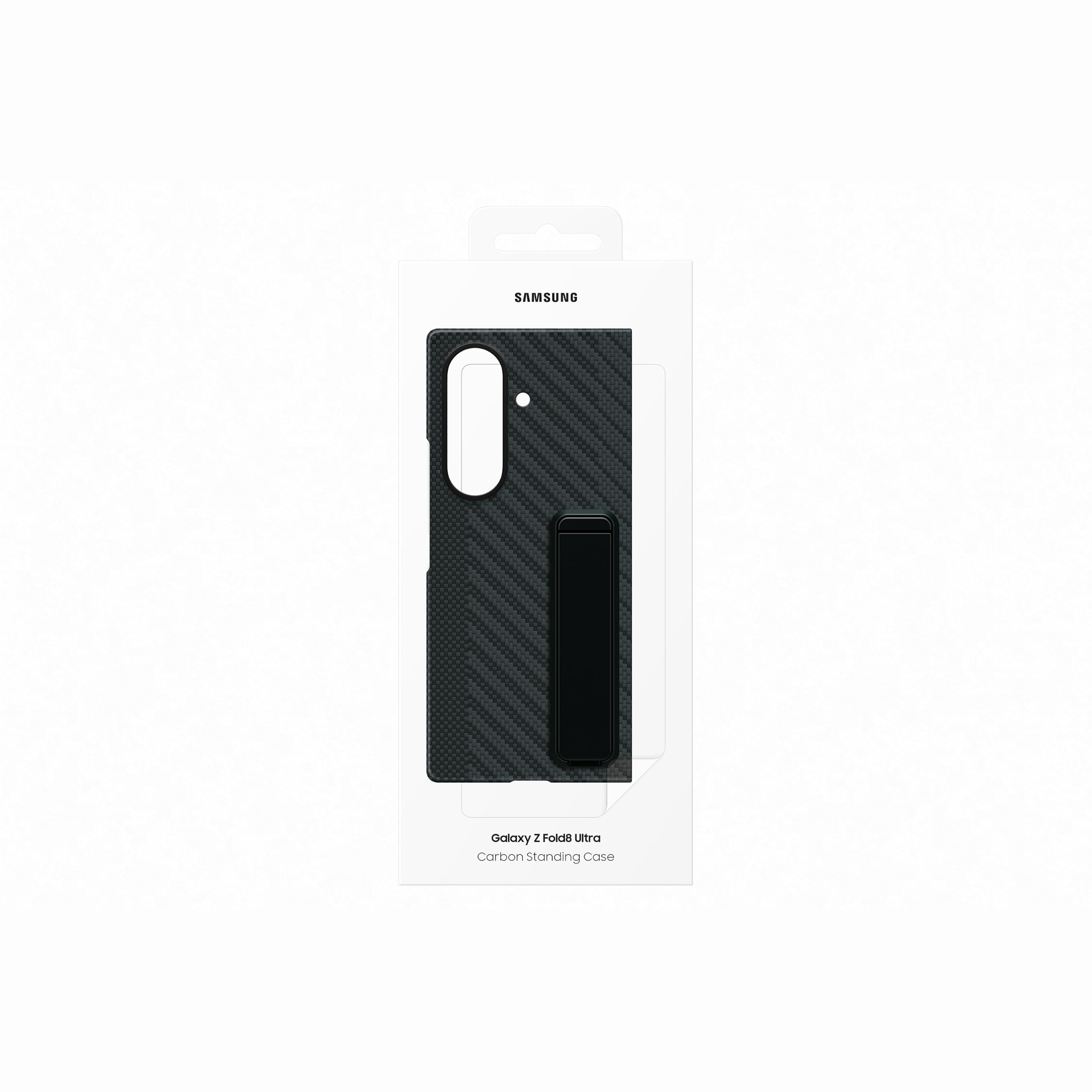 Samsung Funda Oficial de Carbono para Galaxy Z Fold8 Ultra, Color Negro | Funda y protector de pantalla antirreflectante en la caja. Diseño ultrafino, hecho de fibra de aramida aeroespacial