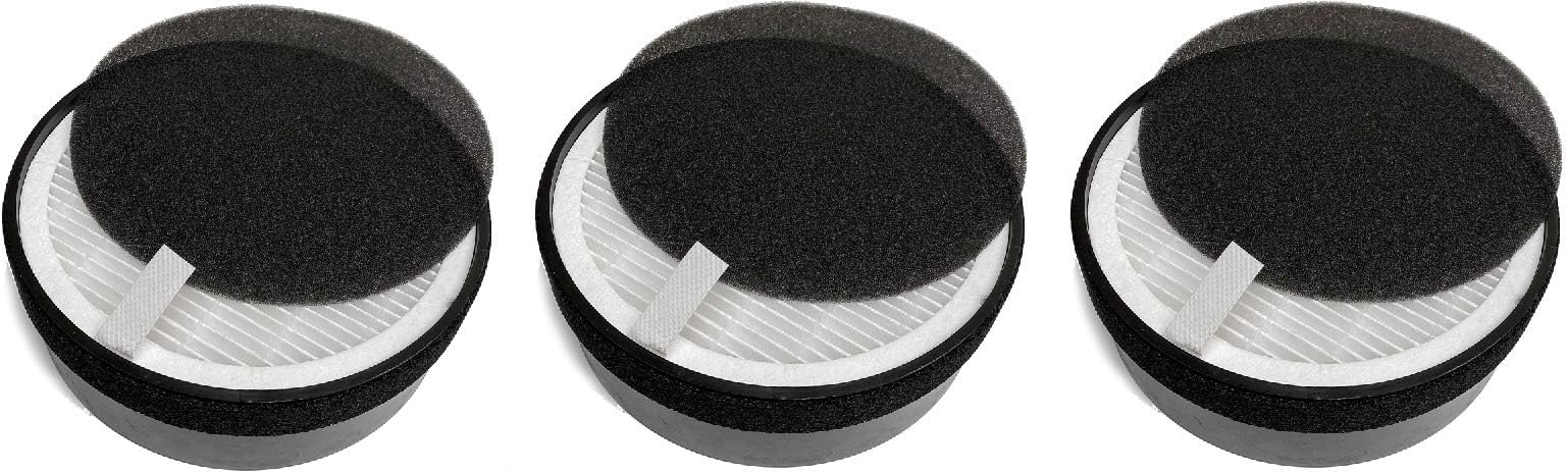 True HEPA H13 Air Filter Replacement Compatible with hOmeLabs Compact Air Purifier HME020248N 3 Stage Filtration with Night Light Office Bedroom, 3 Units