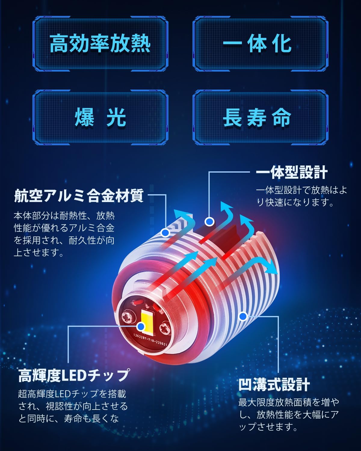L1b フォグランプ led 2色切り替え メモリー機能付き 爆光 車検対応 新型 トヨタ 純正交換ledフォグラン 【リアブレーキ】