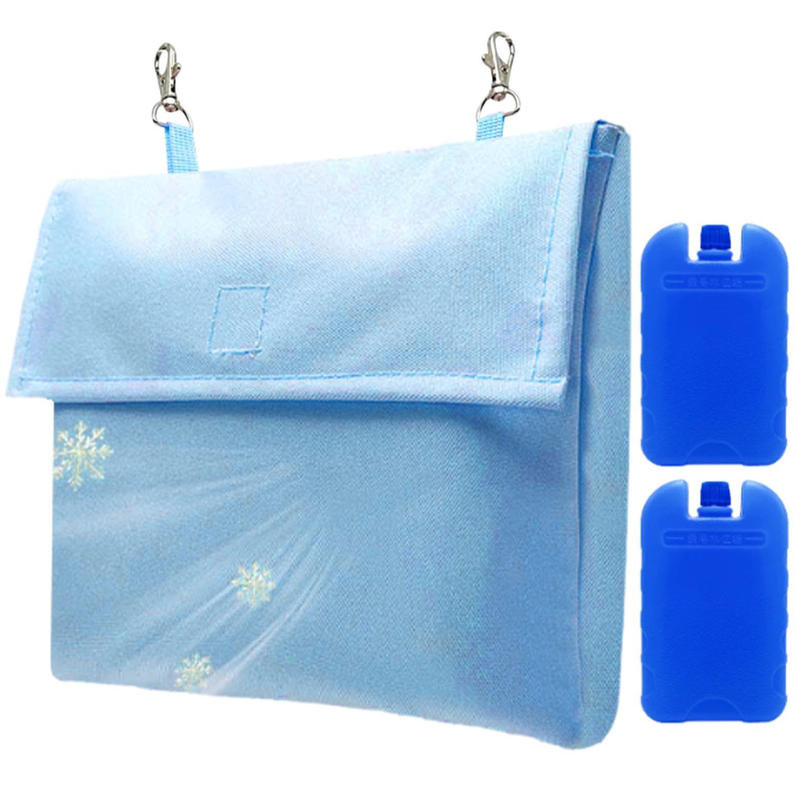Ice Pack For Pet - PP, 9.84x8.66 Inches, Animal Cage Ice Pack, Reusable Cooling Pad And Nest | Cage Cooling Accessory For Small Animals During Warm Weather Use