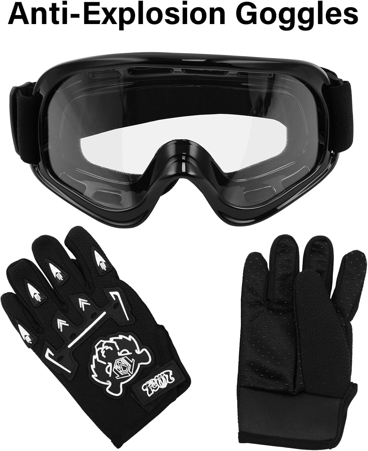 Youth ATV Helmet DOT Youth Kids UTV Matte Black X-Large