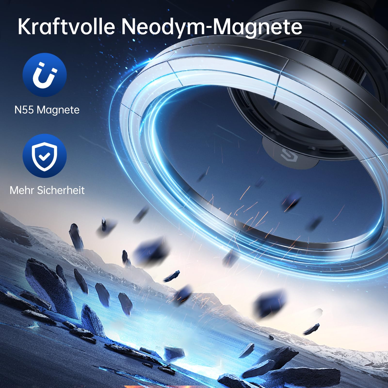 SYNCWIRE MagSafe Handyhalterung - Magnetische Lüftungsgitterhalterung 360° Drehbar