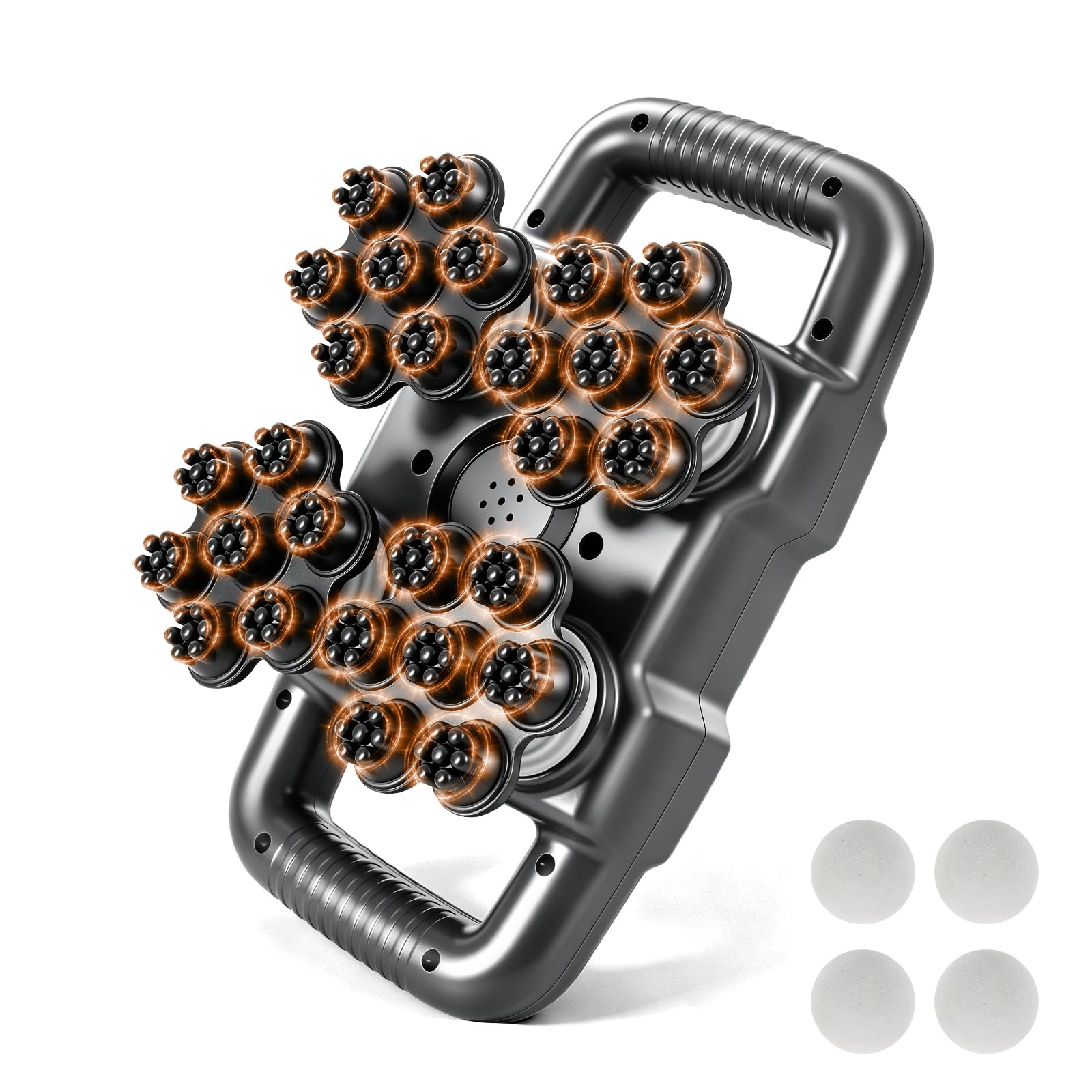 Pistolet de Massage à 28 têtes Portable, 6 Modes et 20 Vitesses, Pistolet de Massage Musculaire Rechargeable, Appareil de Massage pour Cervicales Pieds dos Jambe, Détendre les Muscles