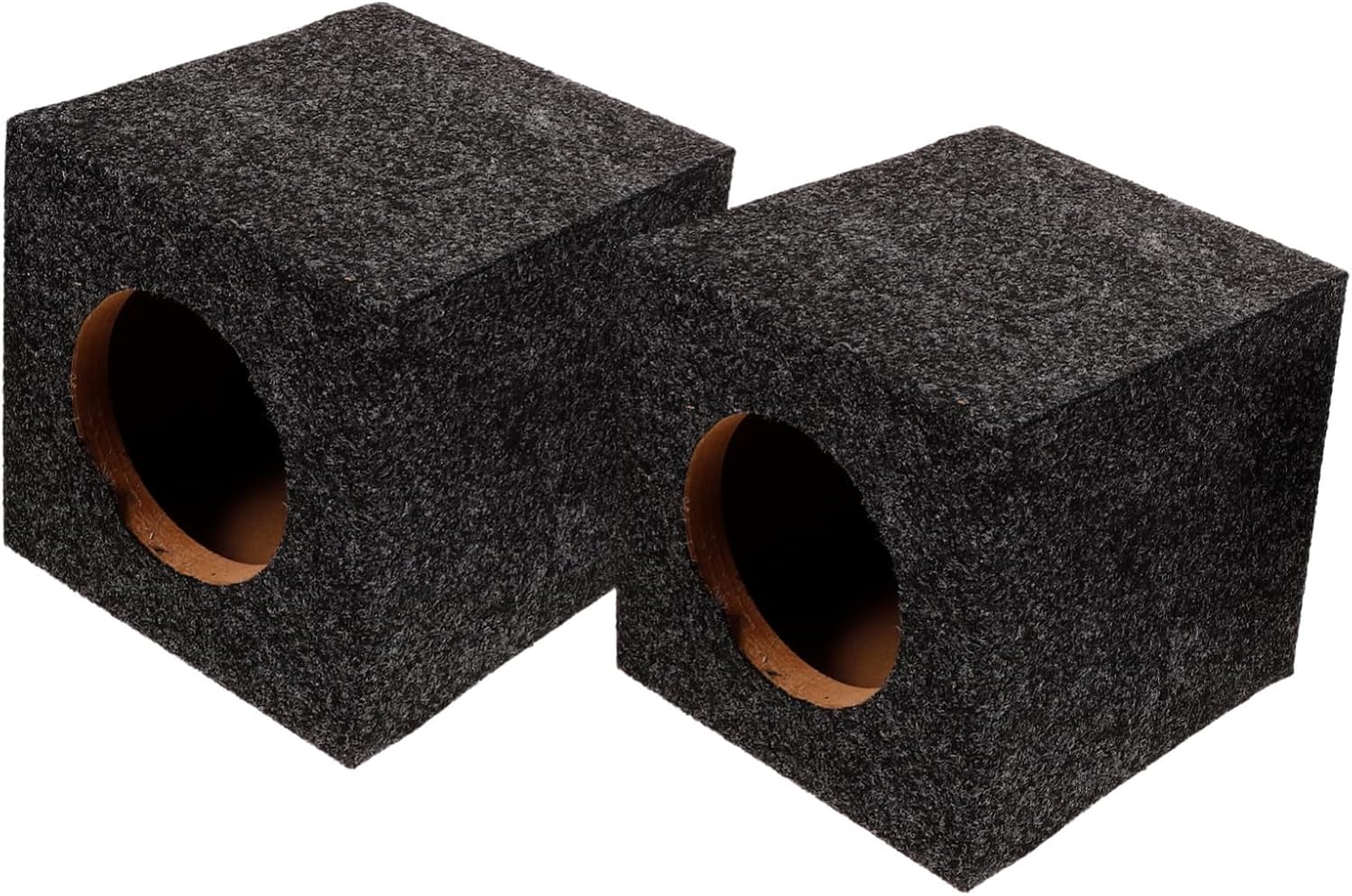 Angoily Square Speaker Box Enclosure for Car Audio Upgrade Durable and Easy to Install DIY Accessory for Enhanced Sound Quality Home and Vehicle Use