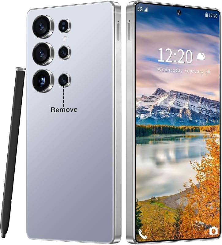 I26 Unlocked Phone, 16GB+512GB Smartphone, Android 16.0, 7000mAh Battery, 68+108MP Camera Cell Phone,6.9" 120Hz Display/Dual SIM/Face Unlock/GPS.(Blue)