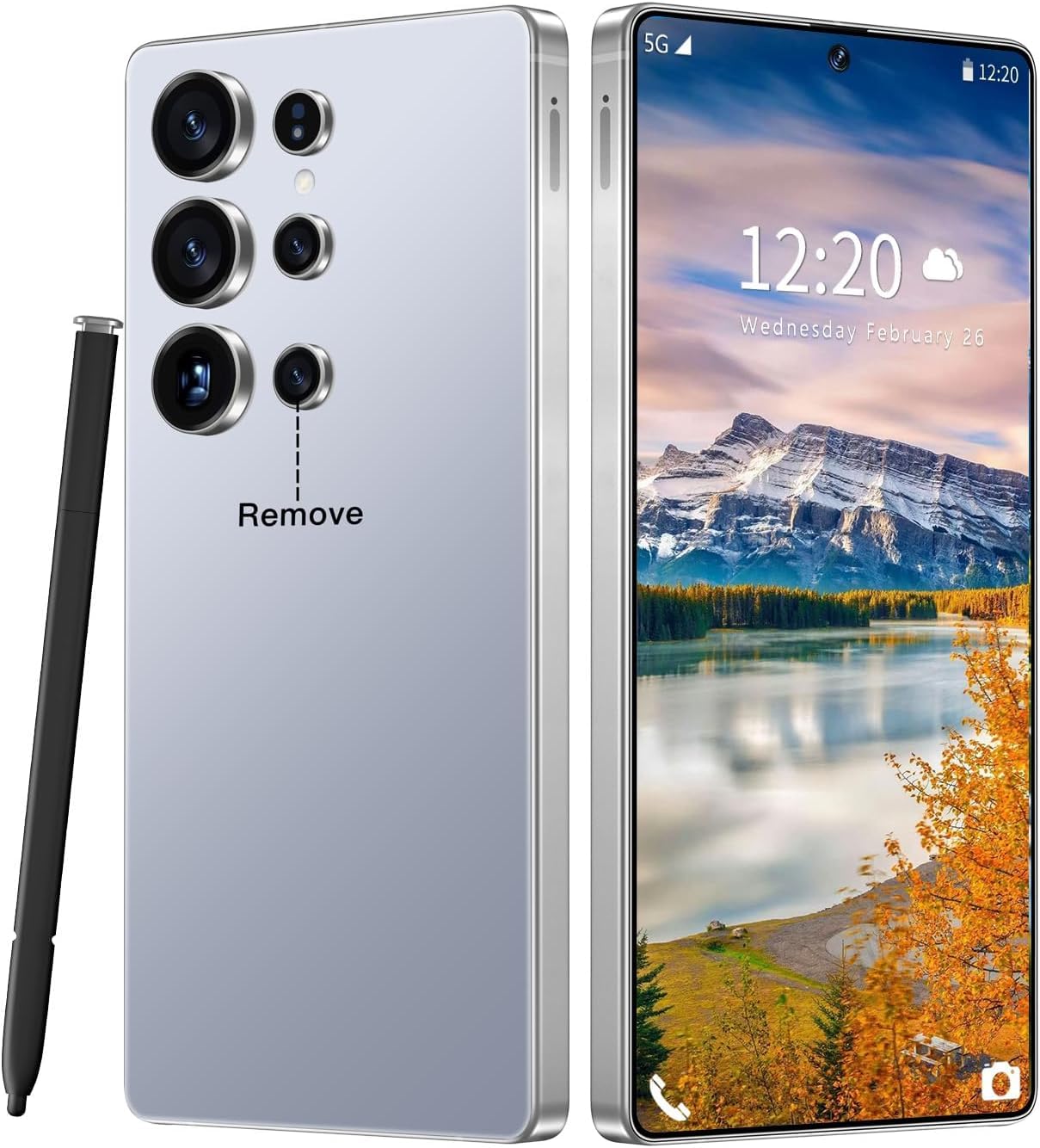 I26 Unlocked Phone, 16GB+512GB Smartphone, Android 16.0, 7000mAh Battery, 68+108MP Camera Cell Phone,6.9" 120Hz Display/Dual SIM/Face Unlock/GPS.(Blue)