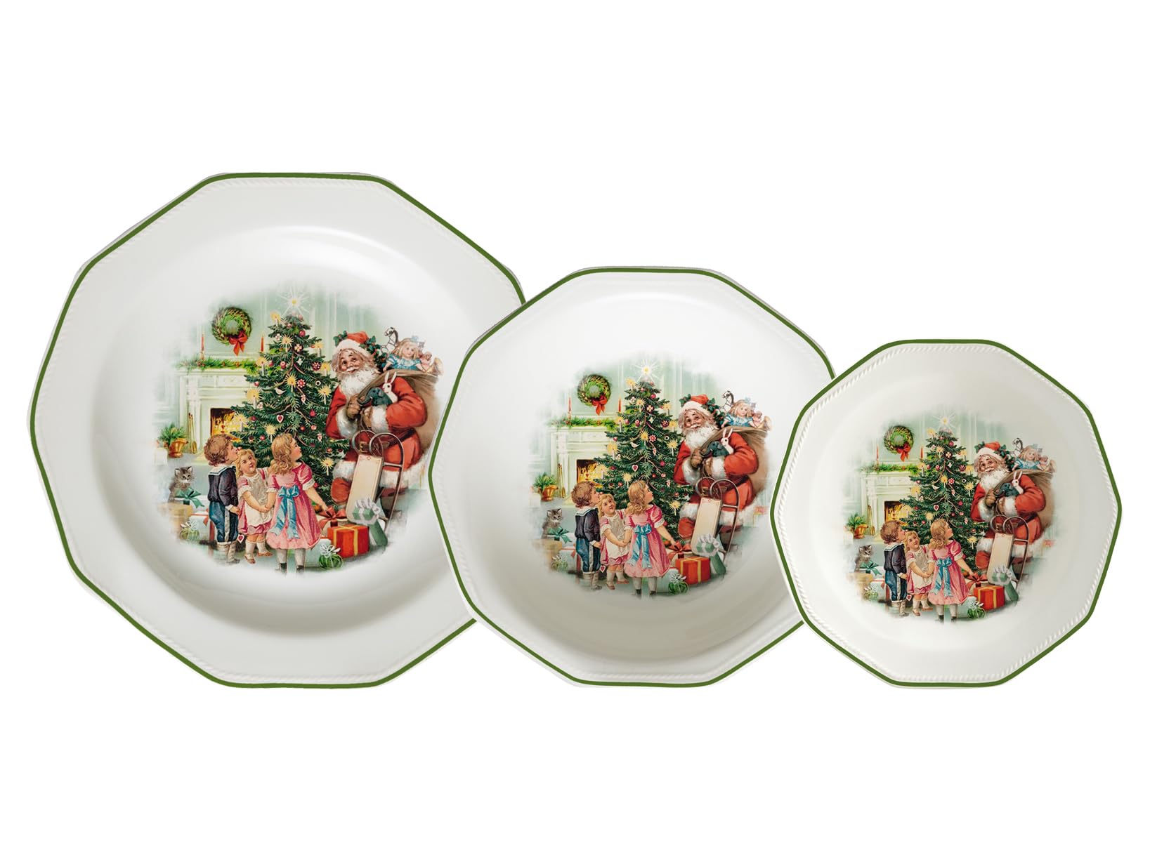 Vajilla navideña JAMES SADLER & SONS x H&H de 18 piezas, Christmas Cheer
