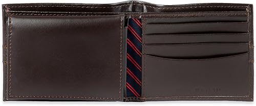 Miniatura 4 de Tommy Hilfiger Cartera de cuero genuino para hombre con múltiples ranuras para tarjetas