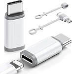 4 Emballer Lightning à USB C Adaptateur pour iPhone 15/16/17 Pro Max/Plus, Samsung, Google Pixel, Nintendo Switch, USB Type C à Connecteur de câble de foudre pour iPhone 16/15 Chargeur-(Non pour casque/audio/OTG)