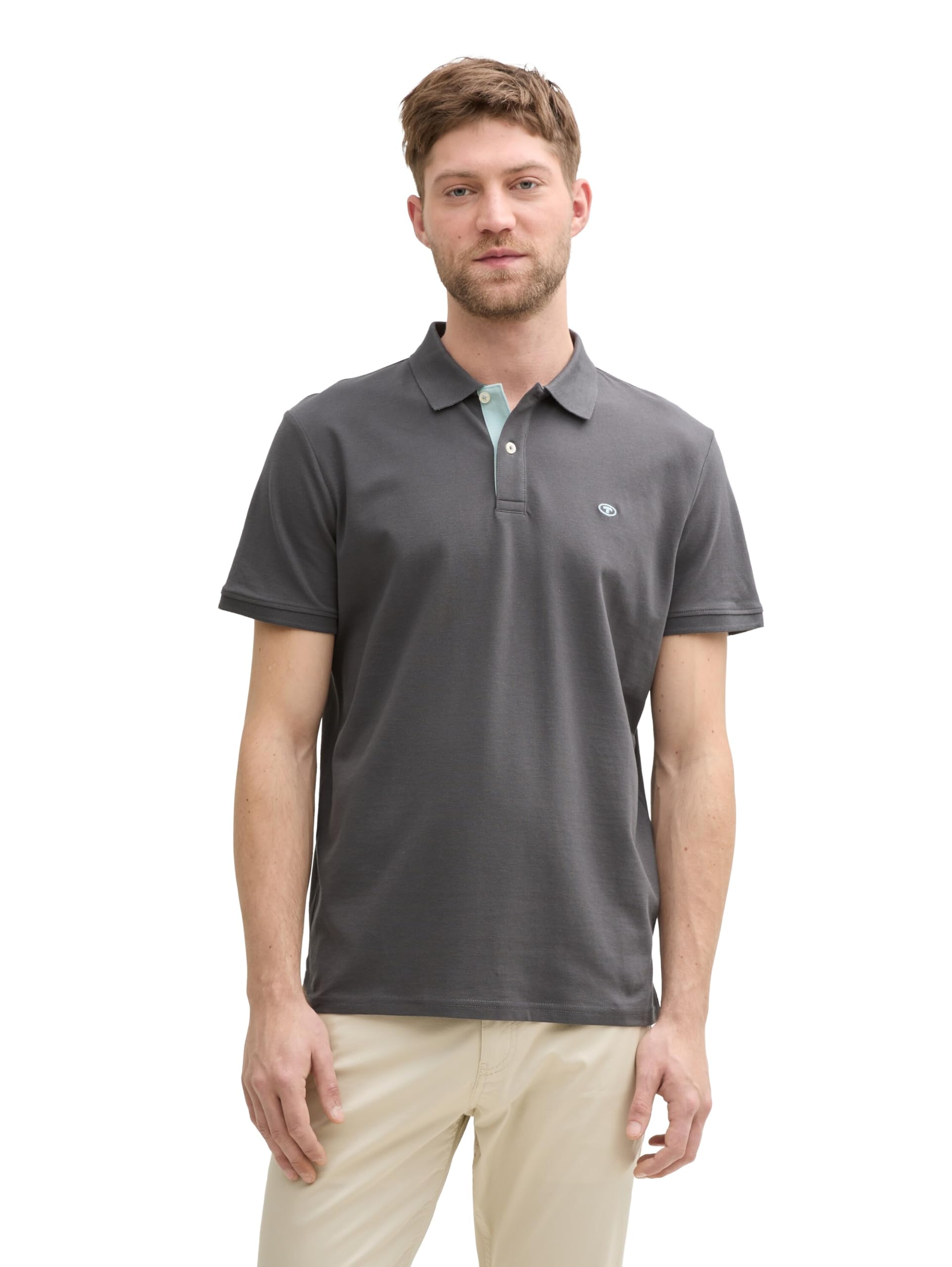 Tom Tailor Herren Piqué Poloshirt aus Baumwolle