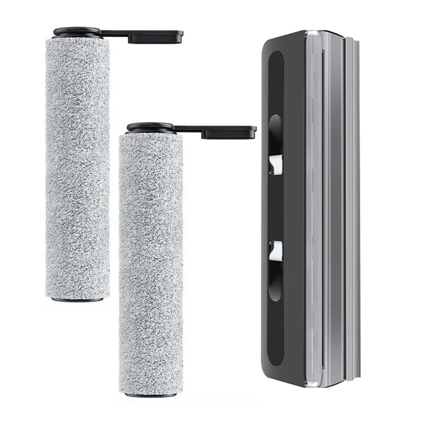 Compatible for Tineco Floor S6 S7 Pro Robot Vacuum Roller Brush and Cover Kit, 3-Pack